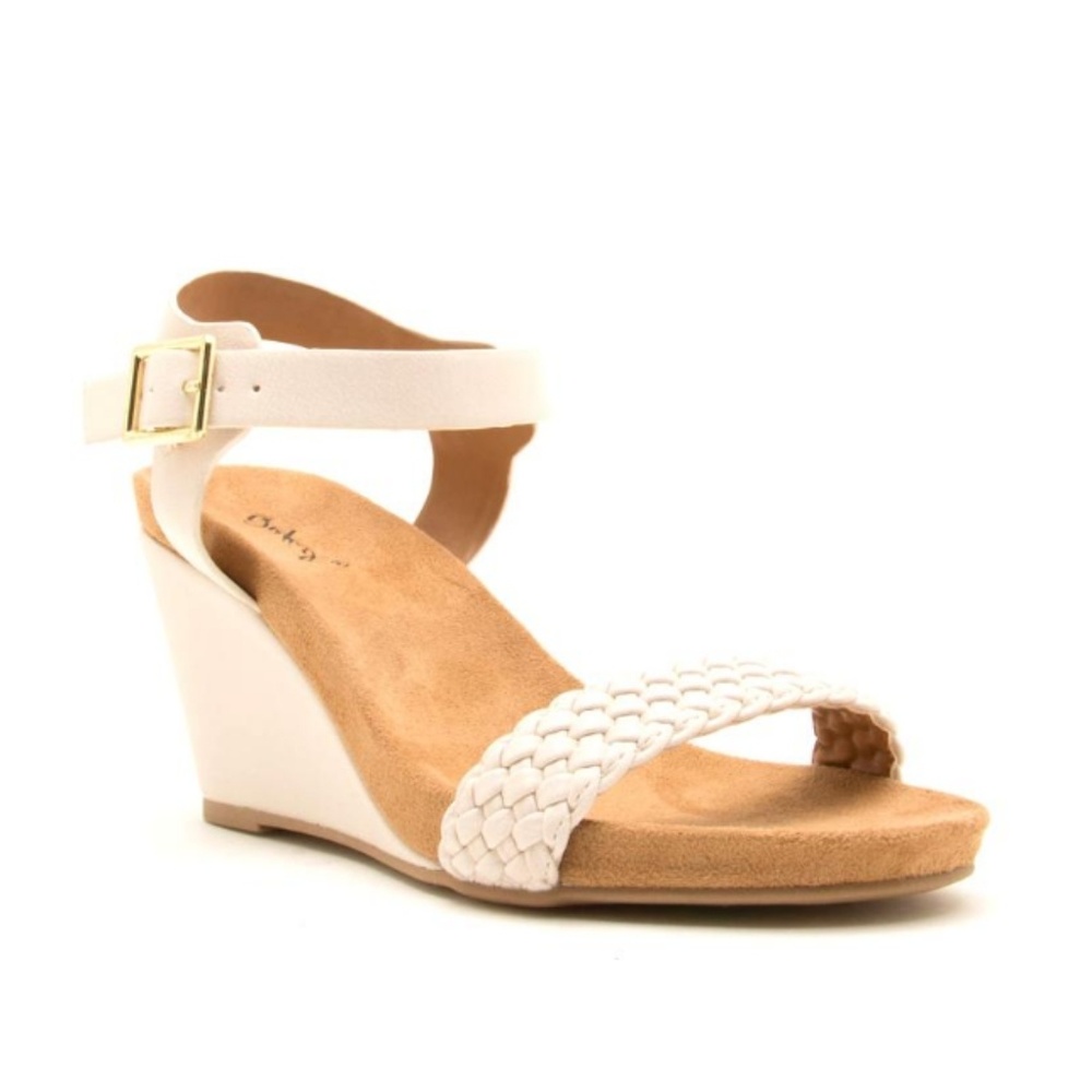 New Nude Ankle Wedge Sandals various sizes!